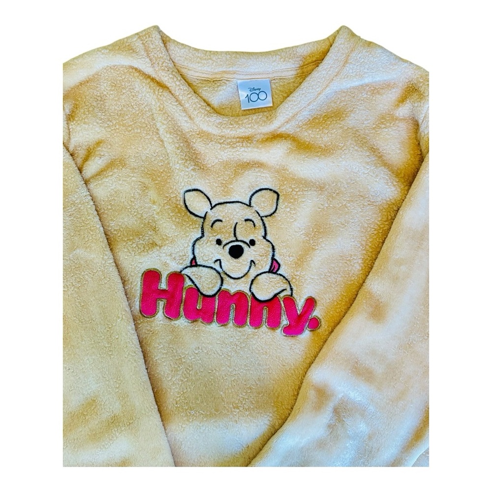 Disney Winnie the Pooh Hunny Sweatshirt‎ 3X Embroidered Plush PJ - Picture 2 of 7